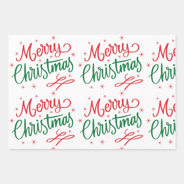 Merry Christmas Wrapping Paper  (Front)