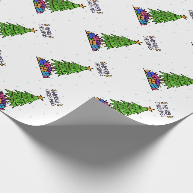 Merry Christmas Wrapping Paper (Corner)