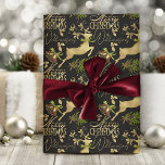 Merry Christmas Wrapping Paper Elegant Reindeer<br><div class="desc">Get into the festive spirit with this Merry Christmas wrapping paper featuring elegant gold reindeer. Create personalized wrapping paper for friends and family, adding a special, loving touch to your gifts. Spread joy and cheer this holiday season with our beautiful and unique Christmas wrapping paper. View the collection to choose...</div>