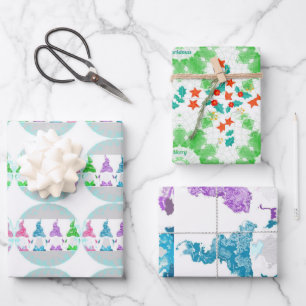 Merry Christmas Wrapping Paper Sheets
