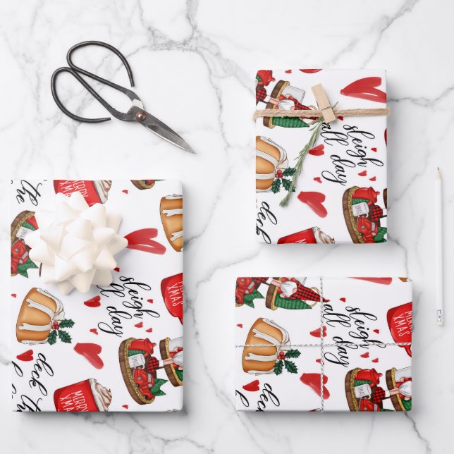 Merry Christmas Wrapping Paper Sheets (Front)