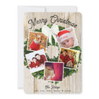 Merry Christmas Wreath 5 Photo Personalized Family