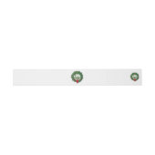 Merry Christmas Wreath Invitation Belly Band (Flat)