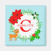 Merry Christmas Wreath Personalized Monogram