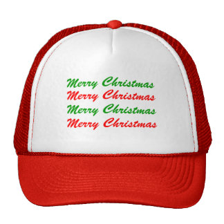 Merry Christmas Hats & Merry Christmas Trucker Hat Designs | Zazzle
