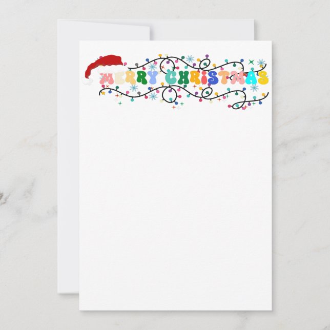 Merry christmas x mass , reindeer , santa claus holiday card (Front)