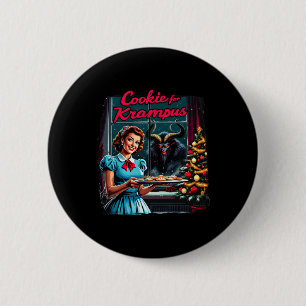 Merry Christmas Xmas Cookies For Krampus Graphic U Button