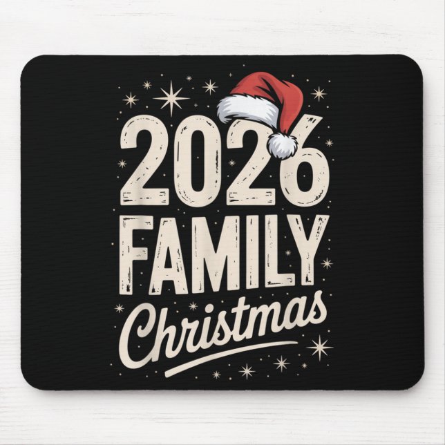 Merry Christmas Xmas Family Matching  Mouse Pad (Front)