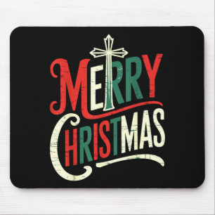 Merry Christmas Xmas Family Mouse Pad