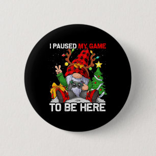 Merry Christmas Xmas Gamer Gnome Video Game Boys K Button