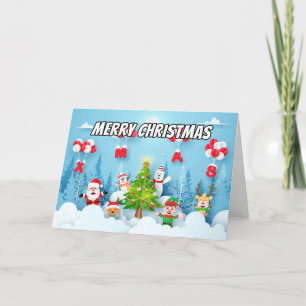 Merry Christmas Xmas Happy Holidays Holiday Card