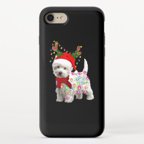 Merry Christmas Xmas Westie Dog Reindeer Cosplay iPhone 87 Slider Case