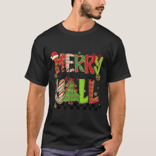 Merry Christmas Y’all Southern Christmas Tree Girl T-Shirt