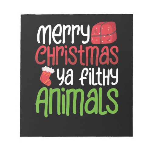 Merry Christmas ya filthy animals Notepad