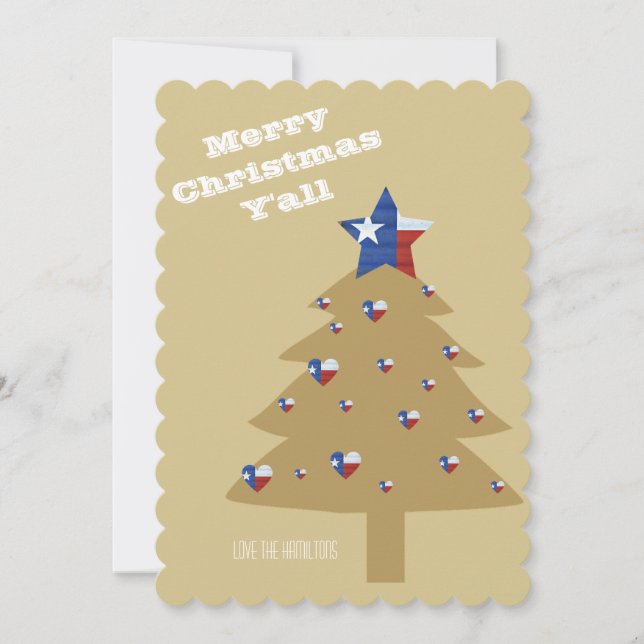 Merry Christmas Y'all Card (Front)