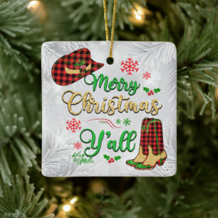 Merry Christmas Y'all Christmas Ornament