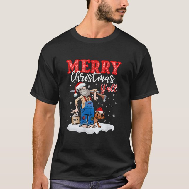 Merry Christmas Y'all, Country Christmas in the Mo T-Shirt (Front)