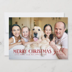 Merry Christmas Y'All - Family PhotoCard Holiday Card