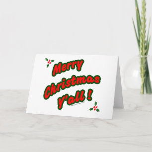 Merry Christmas Y'all! Holiday Card