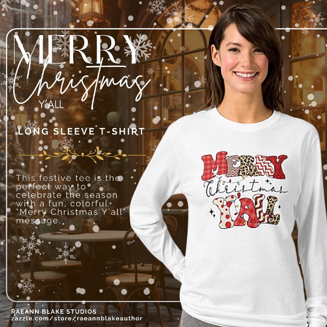 Merry Christmas Y'all Long Sleeve T-Shirt (Creator Uploaded)