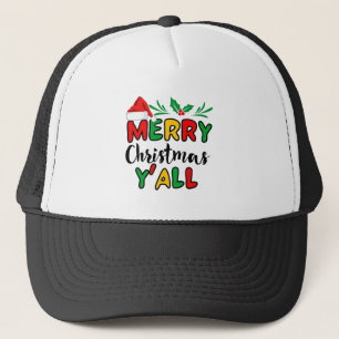 Merry Christmas Y'all Trucker Hat