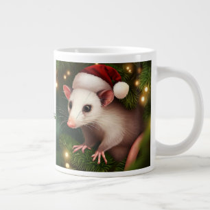 Merry Christmas Ya'll with Possum Giant Coffee Mug