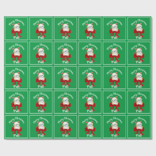 Merry Christmas Ya'll with Possum  Wrapping Paper