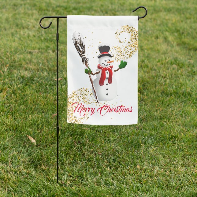 Merry Christmas Yard Flag (In SItu)