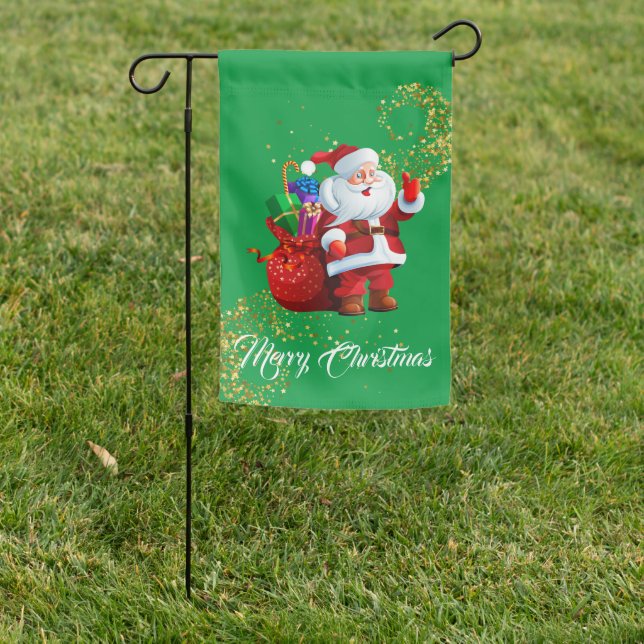Merry Christmas Yard Flag (In SItu)