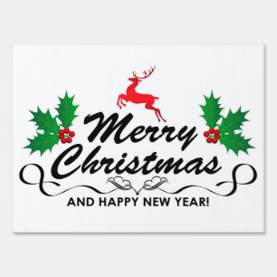 Merry Christmas Yard Sign