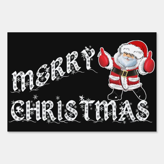 Merry Christmas Yard Sign (Front)