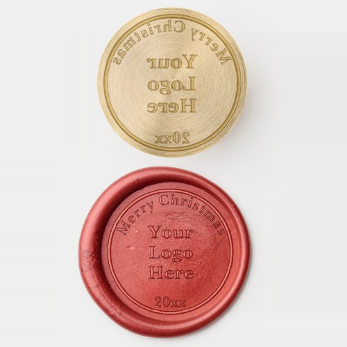 Merry Christmas Year Branded Business Logo Wax Seal Stamp