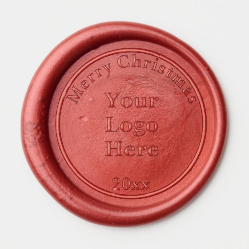Merry Christmas Year Branded Business Logo Wax Seal Sticker