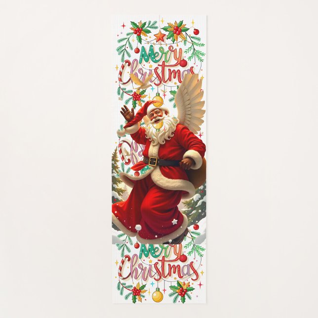 Merry Christmas Yoga Mat  ("A little Santa magic for your mat".)