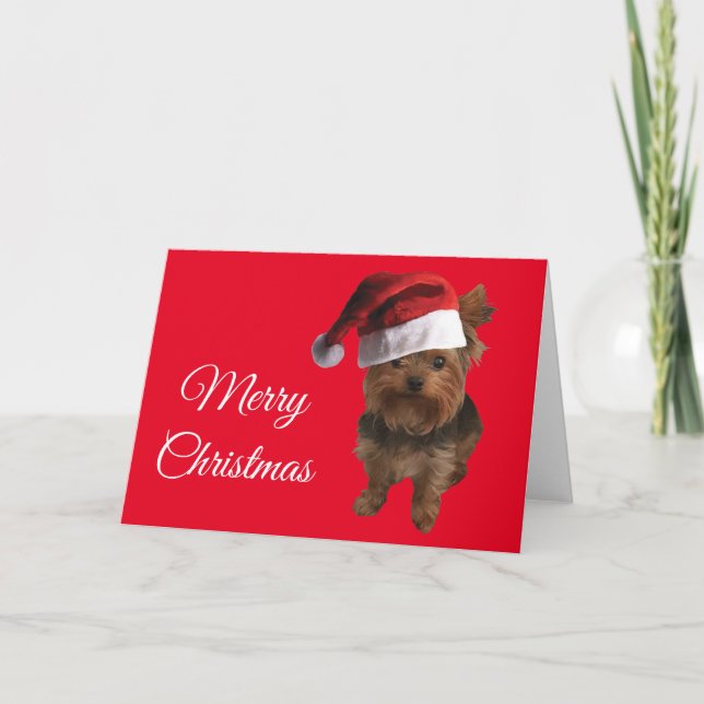 Merry Christmas Yorki Card (Front)