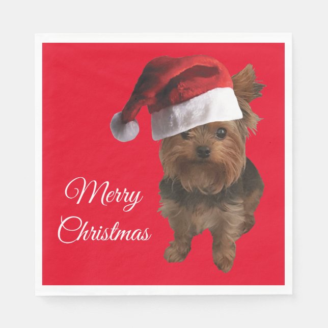 Merry Christmas Yorki Napkins (Front)