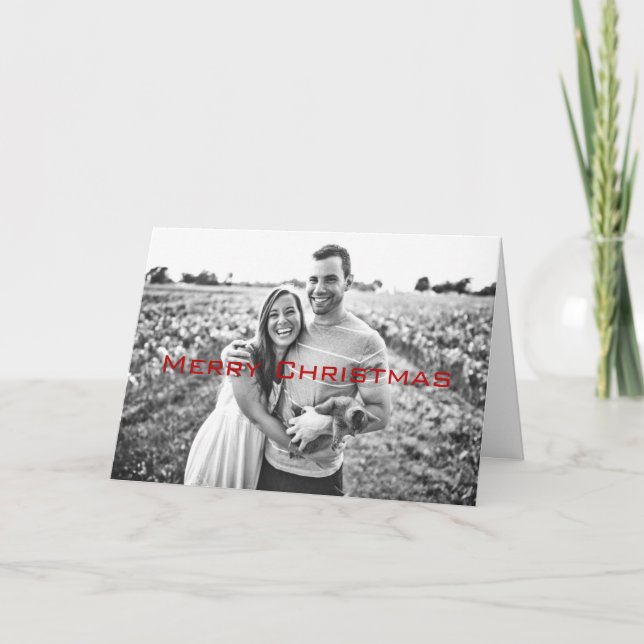 Merry Christmas You Filthy Animal Greeting Card (Front)