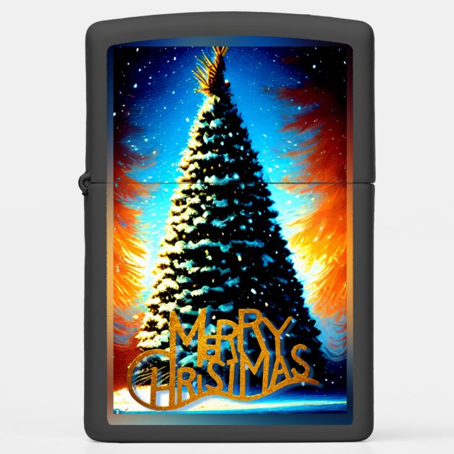 Merry Christmas  Zippo Lighter (Front)