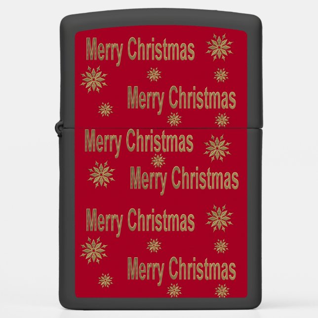 Merry Christmas Zippo Lighter (Front)