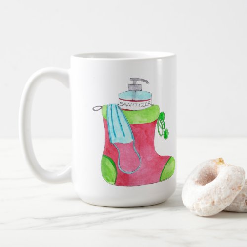 Merry Christmask Stocking Coffee Mug