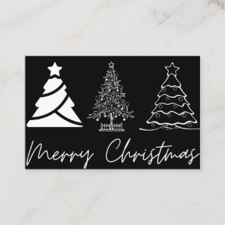 Merry christmass happy christmass business card
