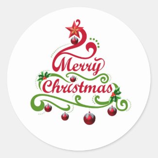 Merry Christmass Sticker