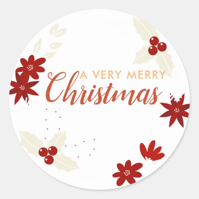 Merry Christmas's Stickers  (Front)