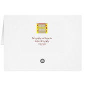 Merry Christmast greeting card (Back Horizontal)