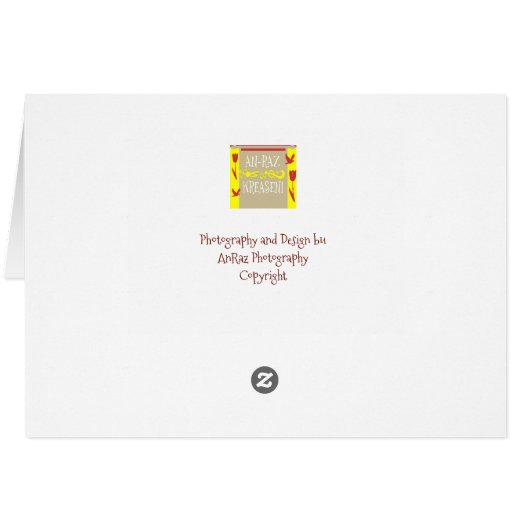 Merry Christmast greeting card (Back Horizontal)