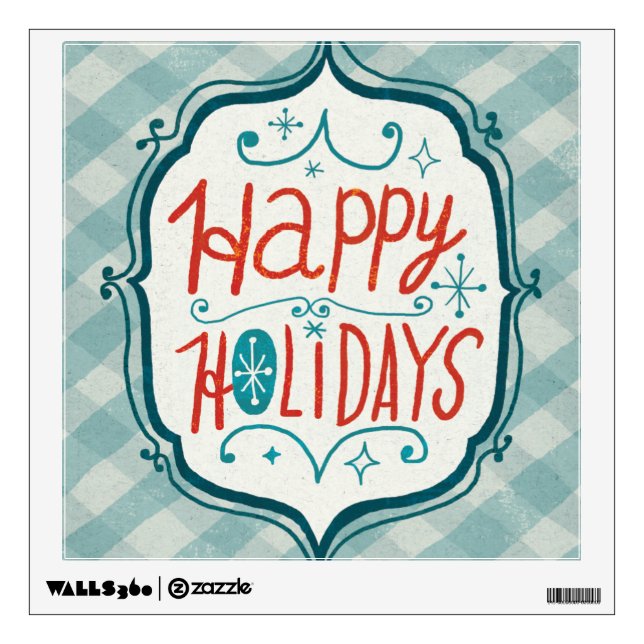 Merry Christmastime Holidays Wall Decal (Front)