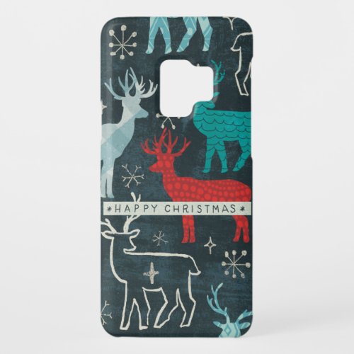 Merry Christmastime Reindeer Case_Mate Samsung Galaxy S9 Case