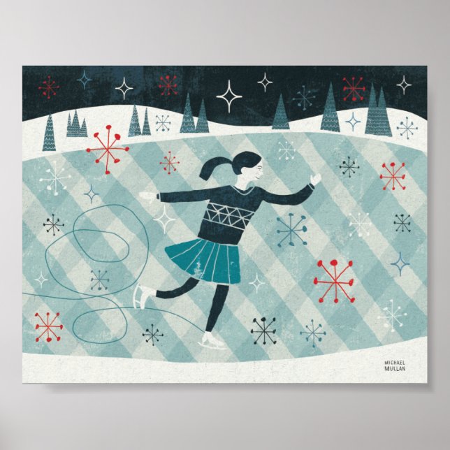 Merry Christmastime Skater Poster (Front)
