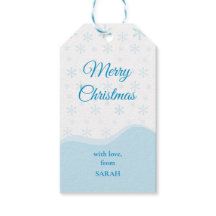 Merry ChristmChristmas Gift Tag | Snowflake Design