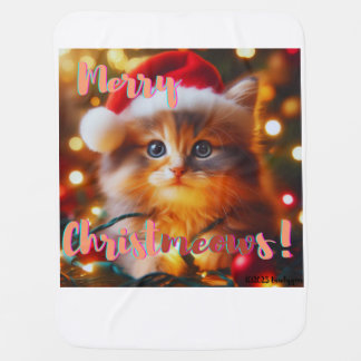 Merry Christmeows! Cat Baby Blanket